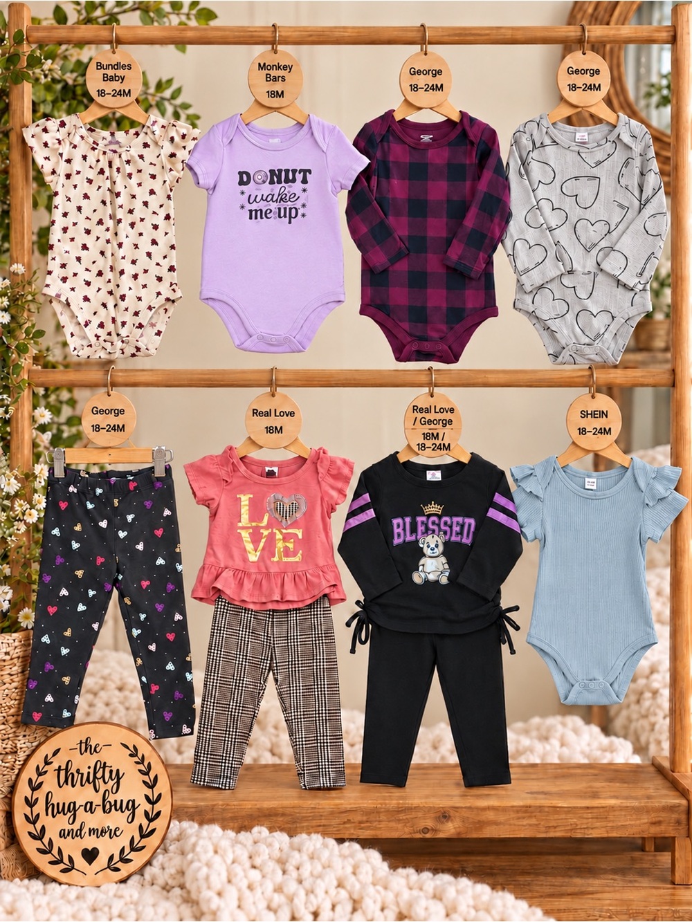 Girls 18–24M Clothing Bundle 10 Pieces George Monkey Bars Real Love SHEIN